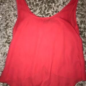 RED BOW BACK TANK
